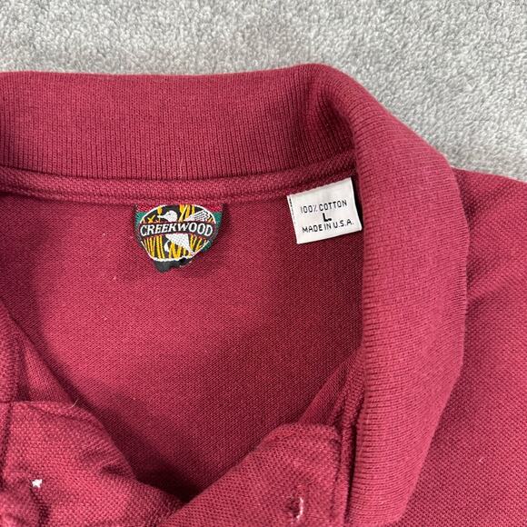 Vintage Alabama Crimson Tide Pocket Embroidered Polo Creekwood Mens Large Big AL - Picture 4 of 9